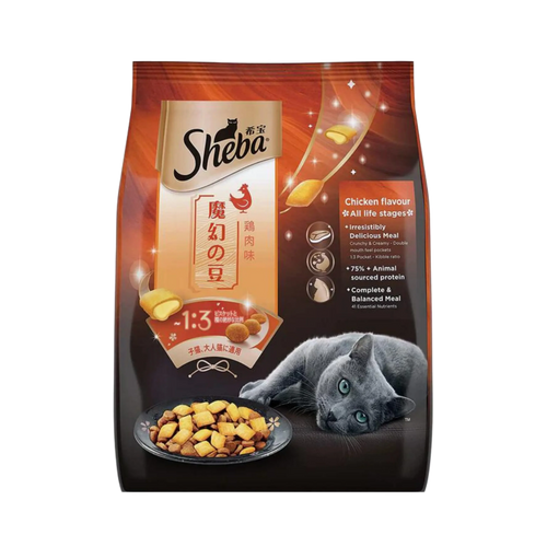 SHEBA KITTEN & ADULT CHIC DRY FOOD (S)