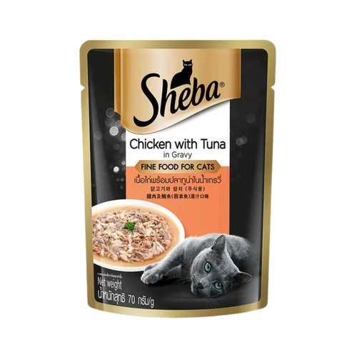 SHEBA TUNA & CHICKEN GRAVY