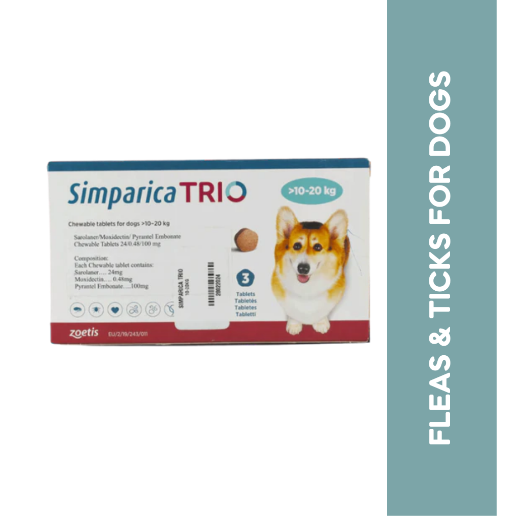 SIMPARICA TRIO (10KG TO 20KG) TABLET