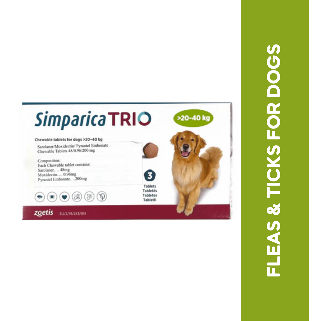 SIMPARICA TRIO (20KG TO 40KG) TABLET