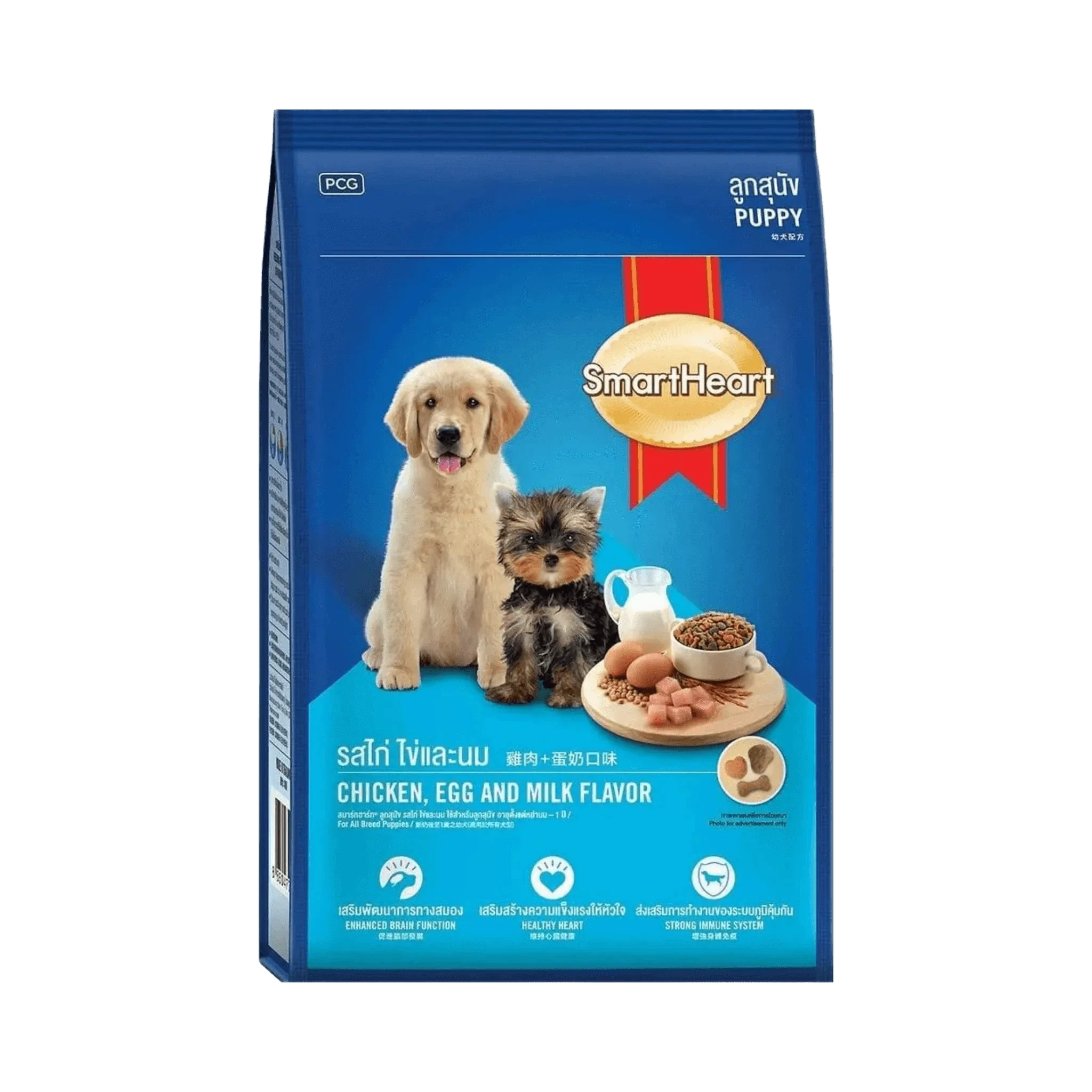 SMART HEART PUPPY CHIC/EGG & MILK DRY FOOD (L)