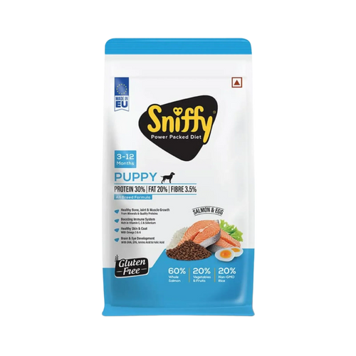 SNIFFY PUPPY SALMON & EGG DRY FOOD (S)
