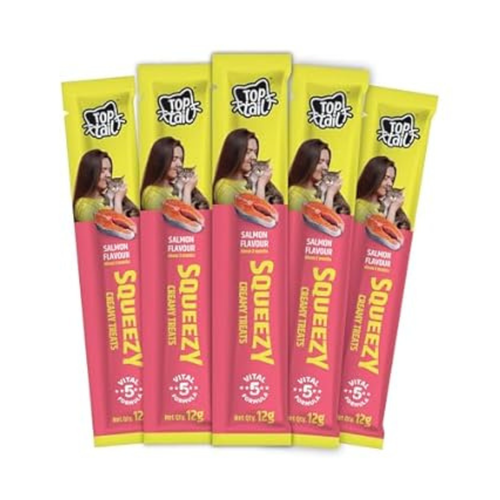 TOPTAIL SQUEEZY SALMON CREAMY TREAT (S)