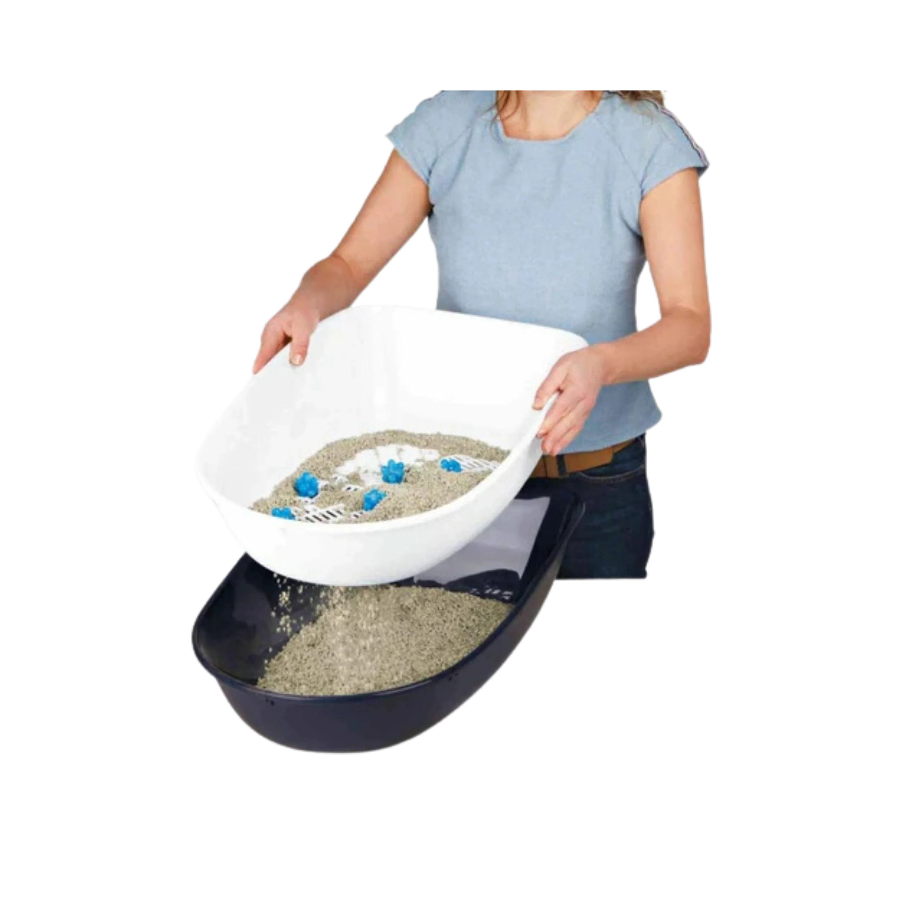 TRIXIE BETRO TOP LITTER TRAY THREEPART WITH SEPARATING SYSTEM