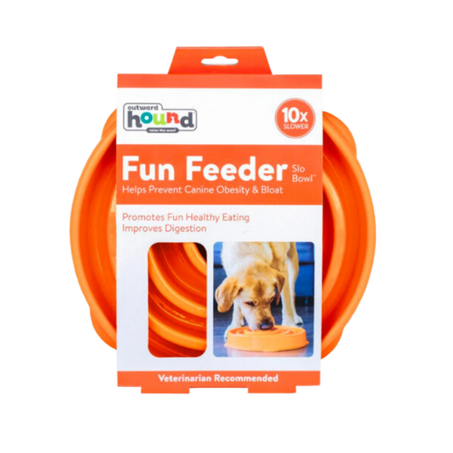 TRIXIE FUN FEEDER SLOW BOE DOG BOW LARGE