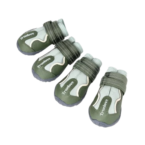 TRUELOVE WATER RESISTANCE DOG SHOES WITH TPR SOLE GRAY (S)
