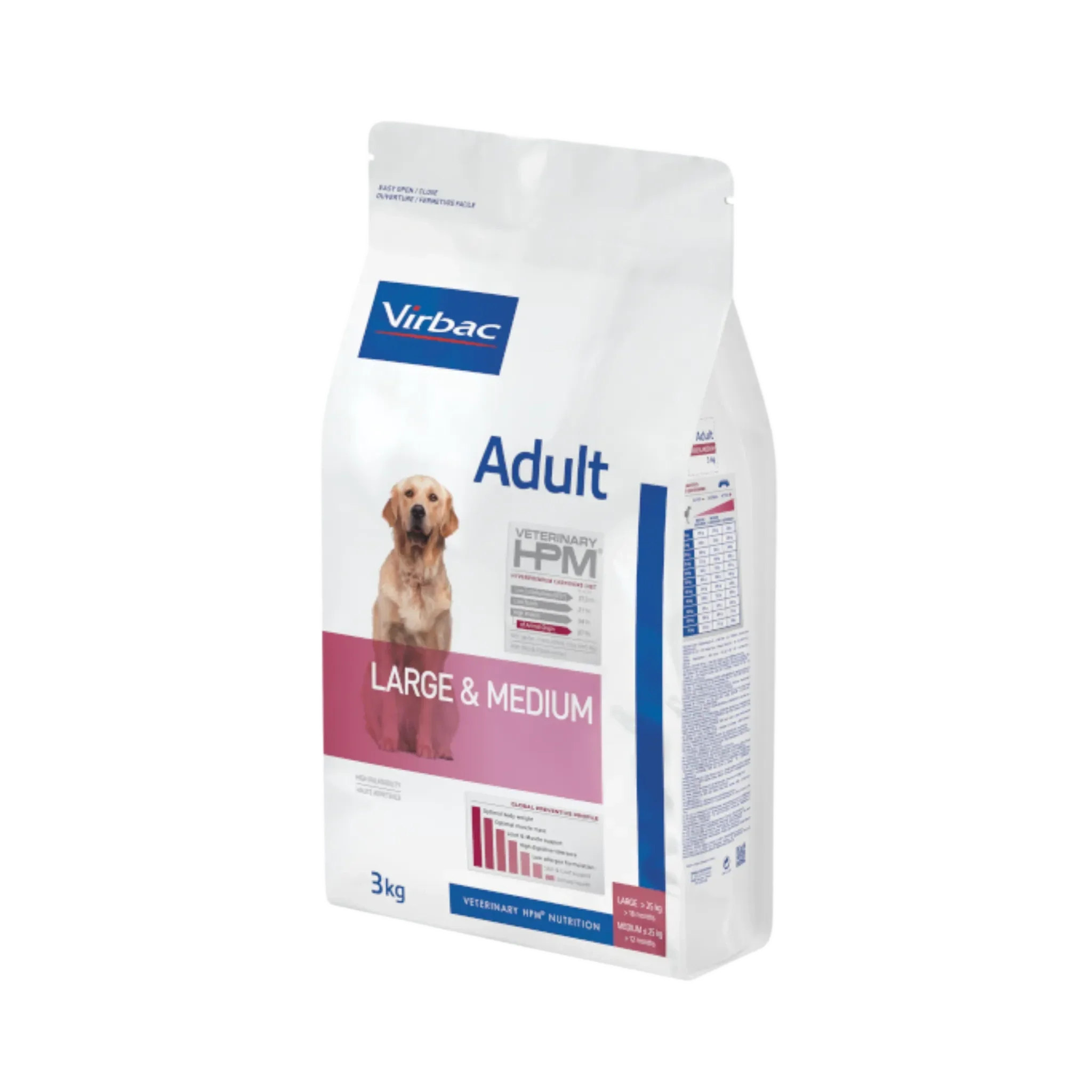 VIRBAC ADULT LARGE & MEDIUM DOG DRY FOOD (M)