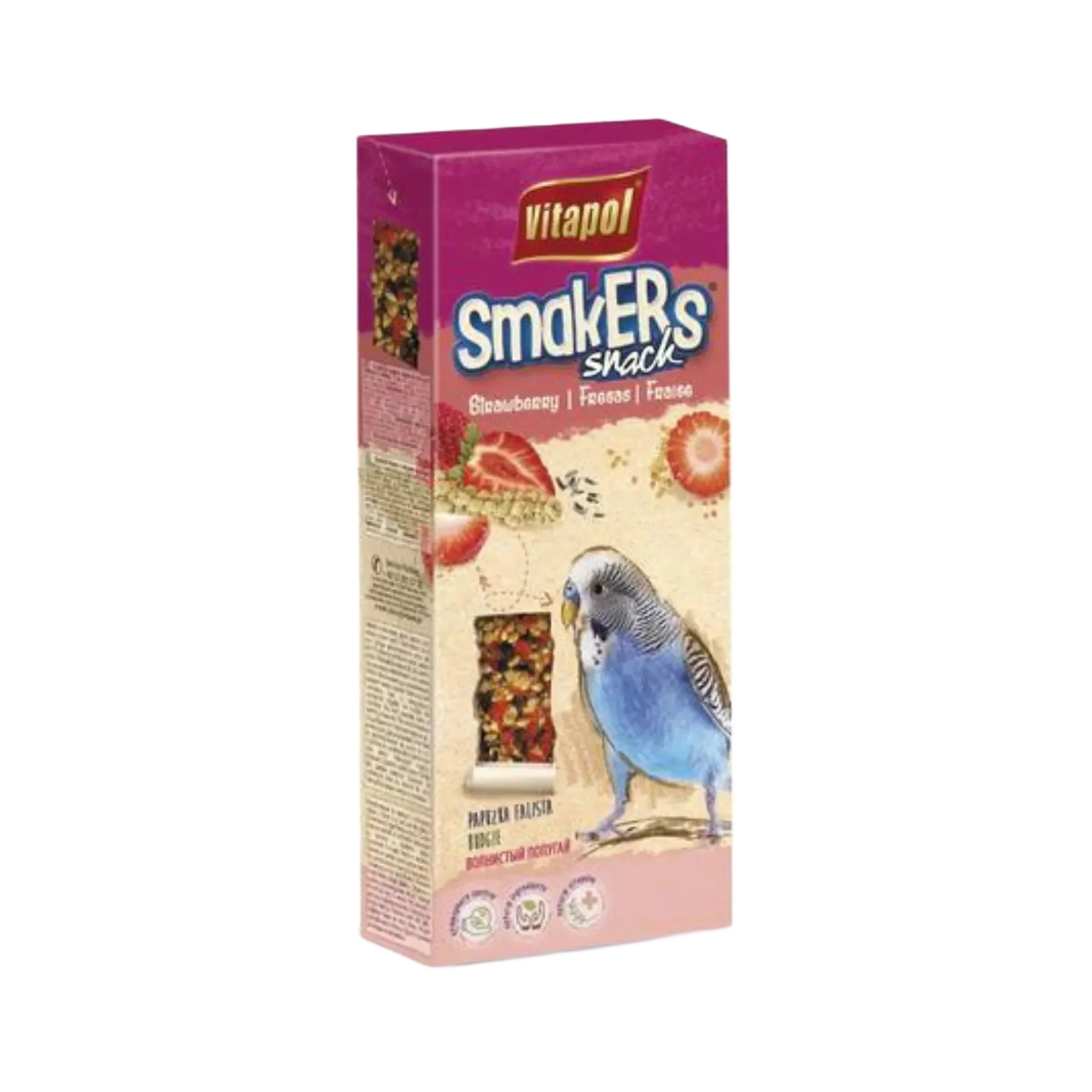 VITAPOL STRAWBERRY SMAKERS FOR BUDGIES