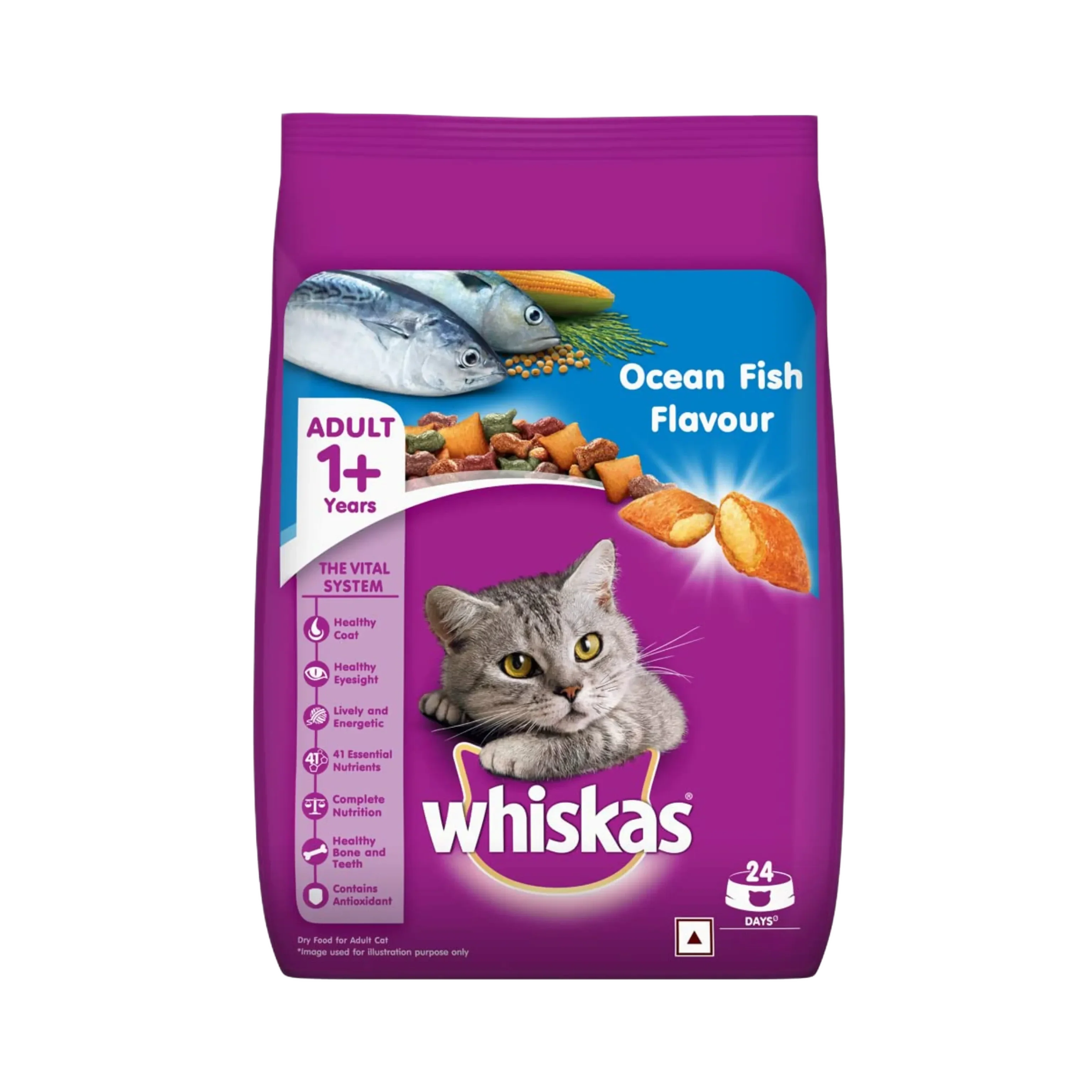 WHISKAS ADULT OCEAN FISH DRY FOOD (L)