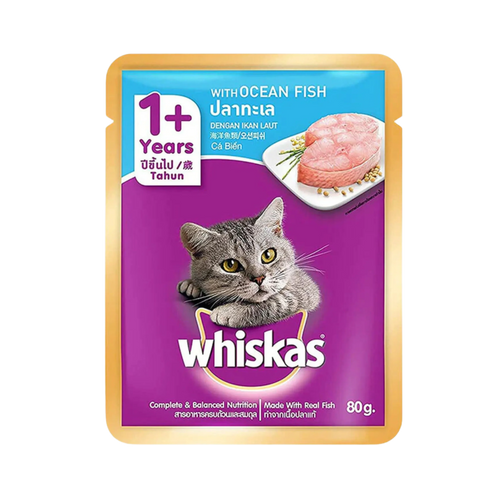 WHISKAS ADULT OCEAN FISH JELLY FOOD