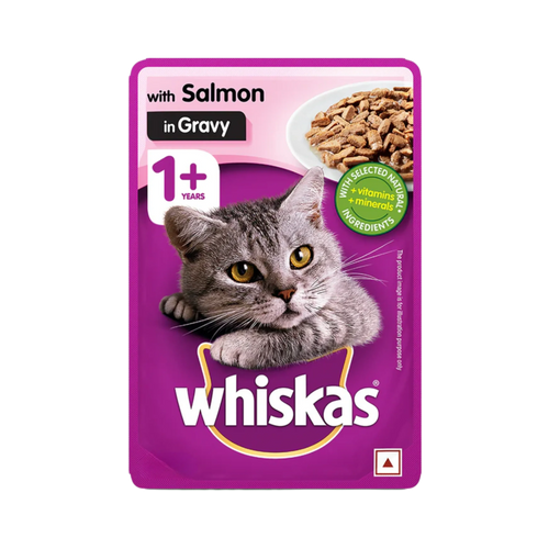 WHISKAS ADULT SALMON JELLY FOOD