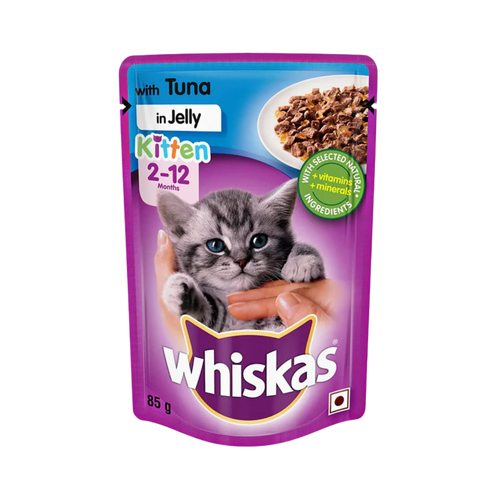 WHISKAS KITTEN TUNA JELLY FOOD