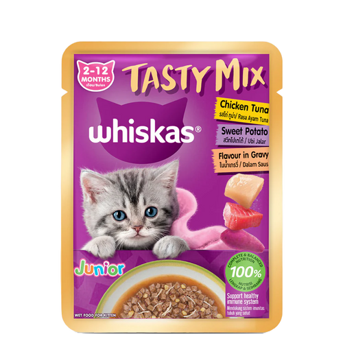 WHISKAS TMX KITTEN CHIC.SW POTATO GRAVY