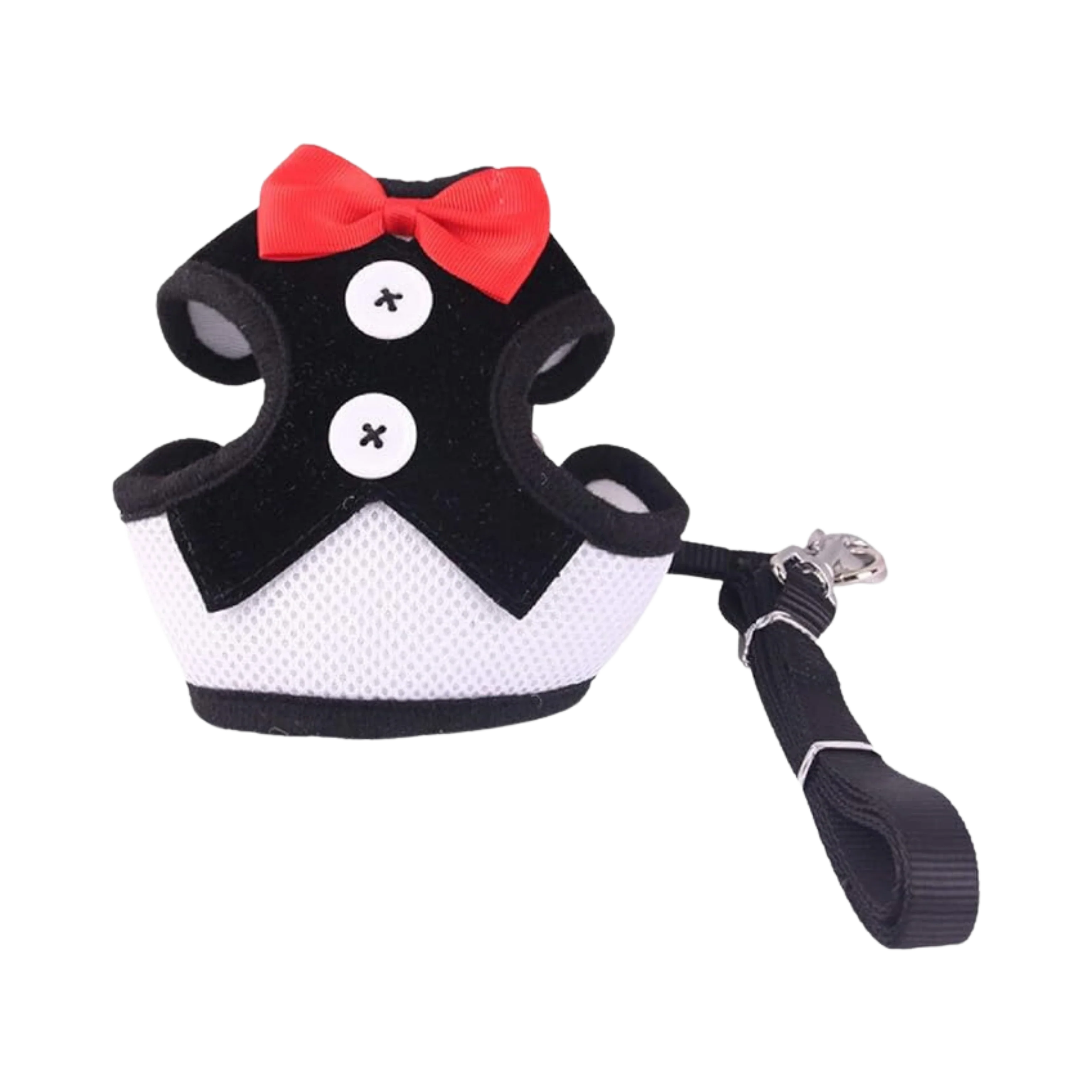 WW TOYBREED TUXIDO HARNESS WITH LEASH (L)