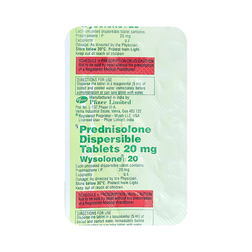 WYSOLONE DT 20MG TABLET