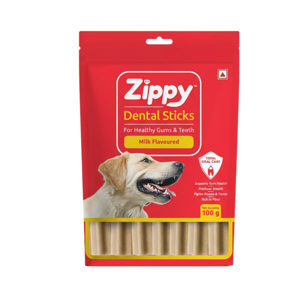 ZIPPY DENTAL STICK MILK FLAVOUR