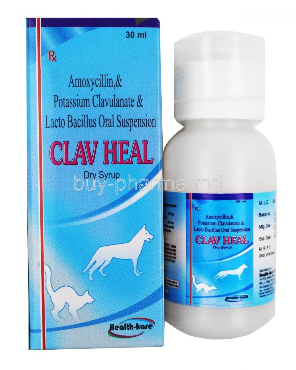 CLAV HEAL DRY SYRUP 200MG/5ML