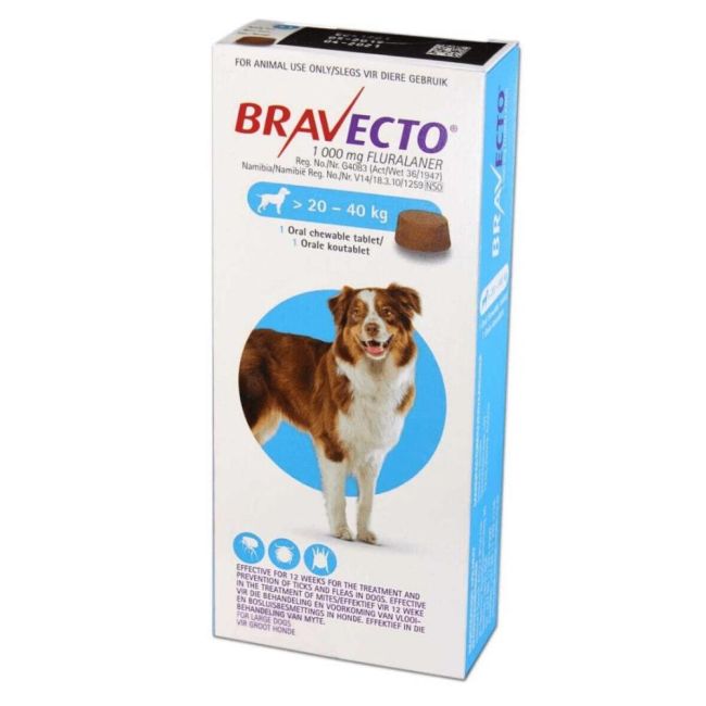 BRAVECTO (20-40KG) DOG TABLET