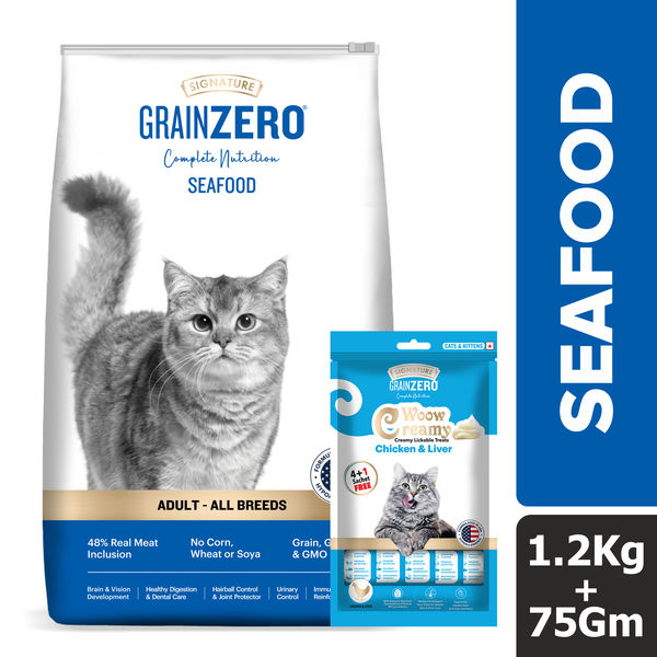 SIGNATURE GRAIN ZERO CAT ADULT SEAFOOD