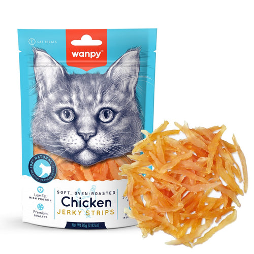 WANPY SOFT CHICKEN JERKY STRIPS TREAT