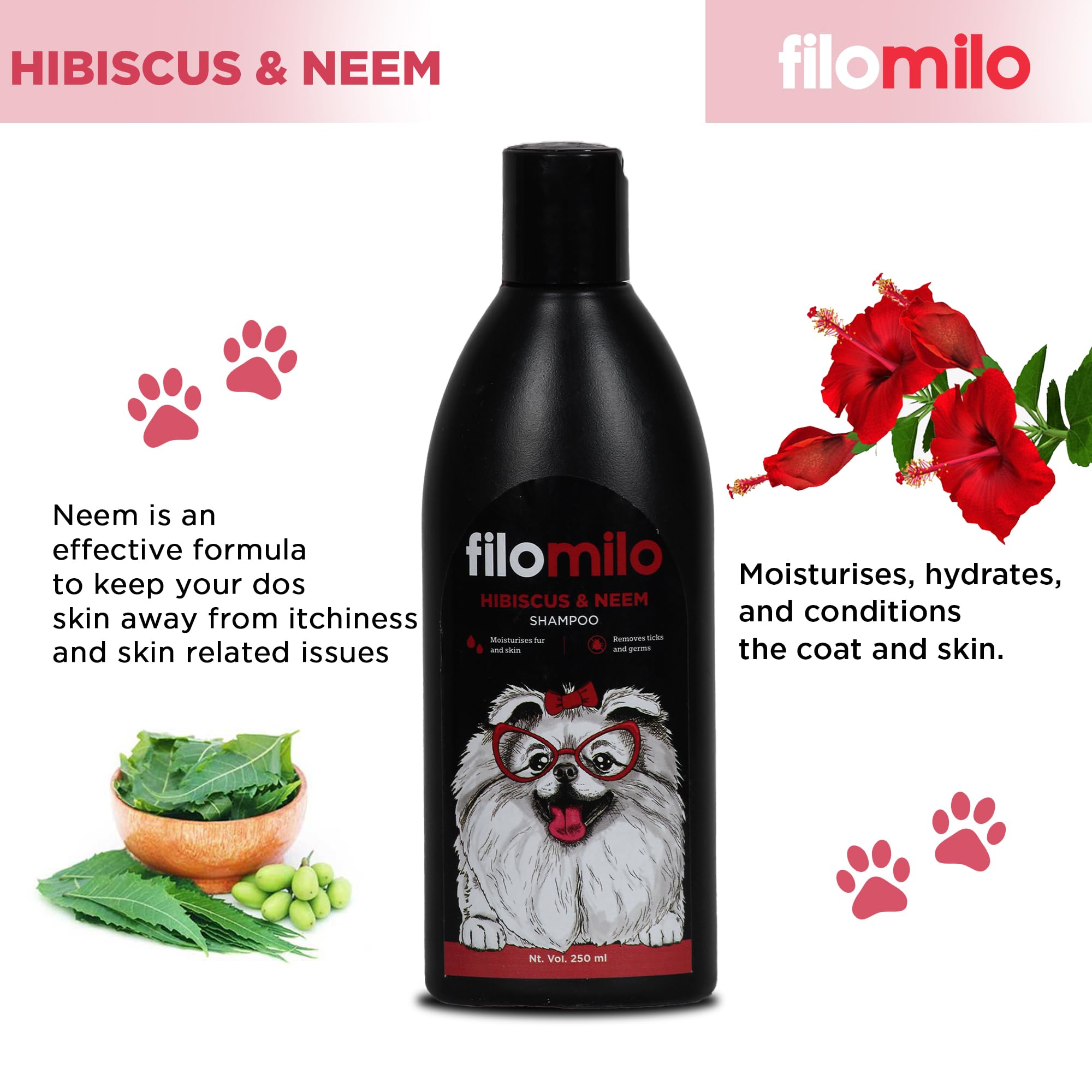 FILOMILO HIBISCUS AND NEEM SHAMPOO