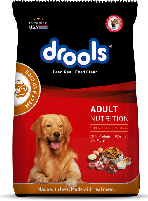 DROOLS MEAT & RICE ADULT DOG DRY FOOD (L)