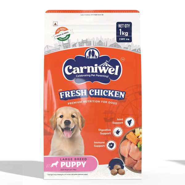 CARNIWEL FRESH CHIC LARGE DOG PUPPY DRY FOOD (M)