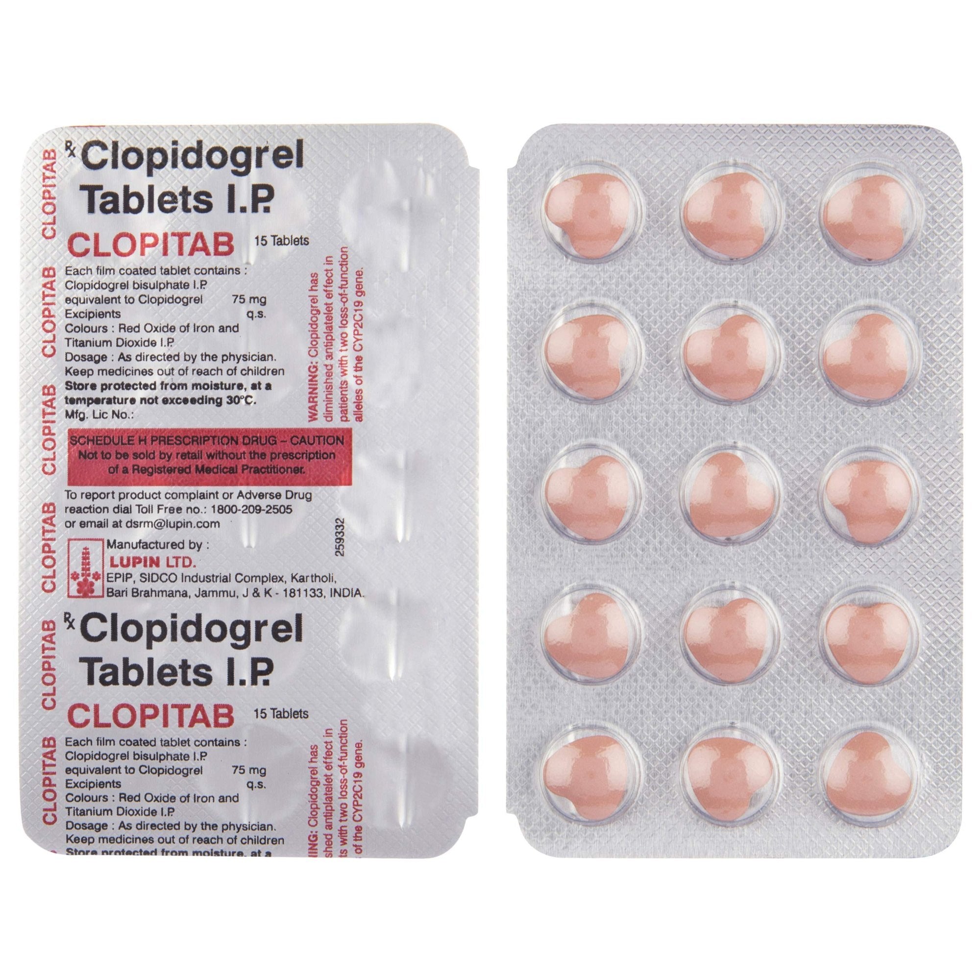 CLOPITAB 75MG TAB