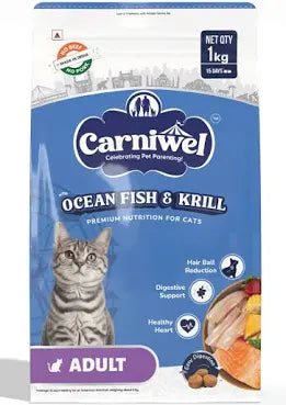 CARNIWEL ADULT OCEAN FISH & KRILL CAT DRY FOOD (S)