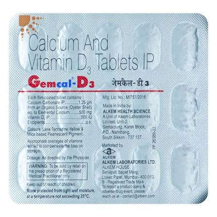 GEMCAL D3 TABLET