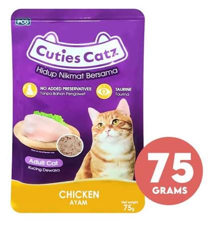 CUTIES CATZ CHICKEN POUCH