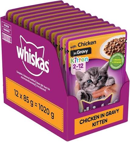 WHISKAS KITTEN CHIC WEEKLY PACK GRAVY
