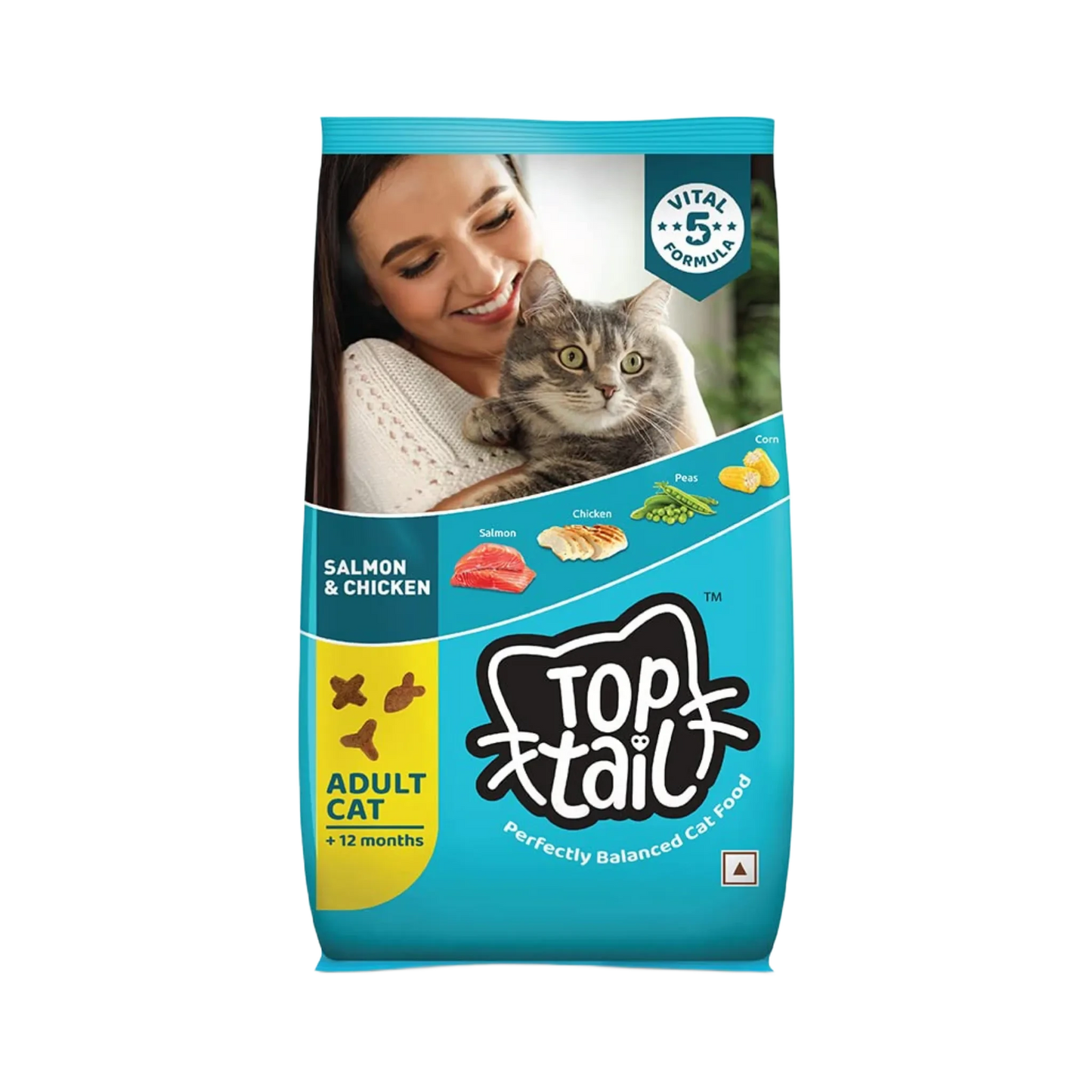 TOPTAIL ADULT SALMON & CHIC DRY FOOD [1.2Kg]