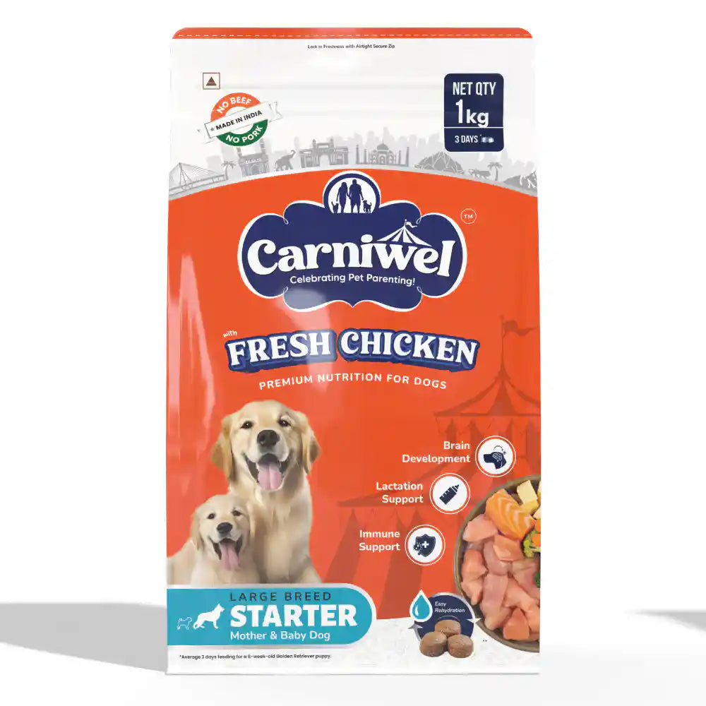 CARNIWEL FRESH CHIC LARGE DOG STARTER DRY FOOD (S)