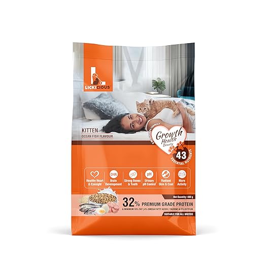 LICKICIOUS KITTEN OCEAN FISH DRY FOOD (S)