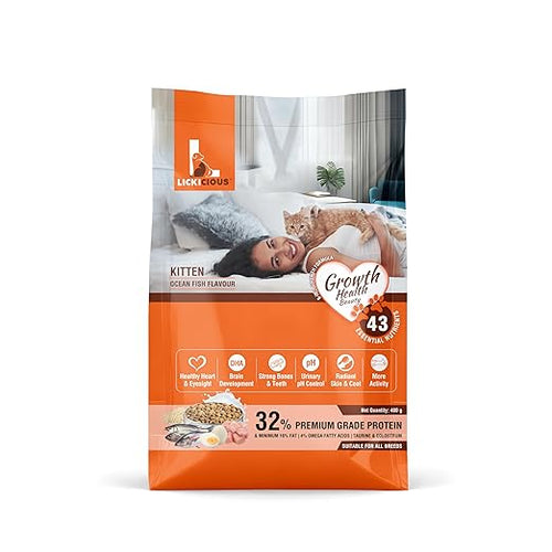 LICKICIOUS KITTEN OCEAN FISH DRY FOOD (S)