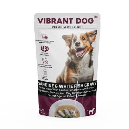 VIBRANT DOG SARDINE & WHITE FISH GRAVY