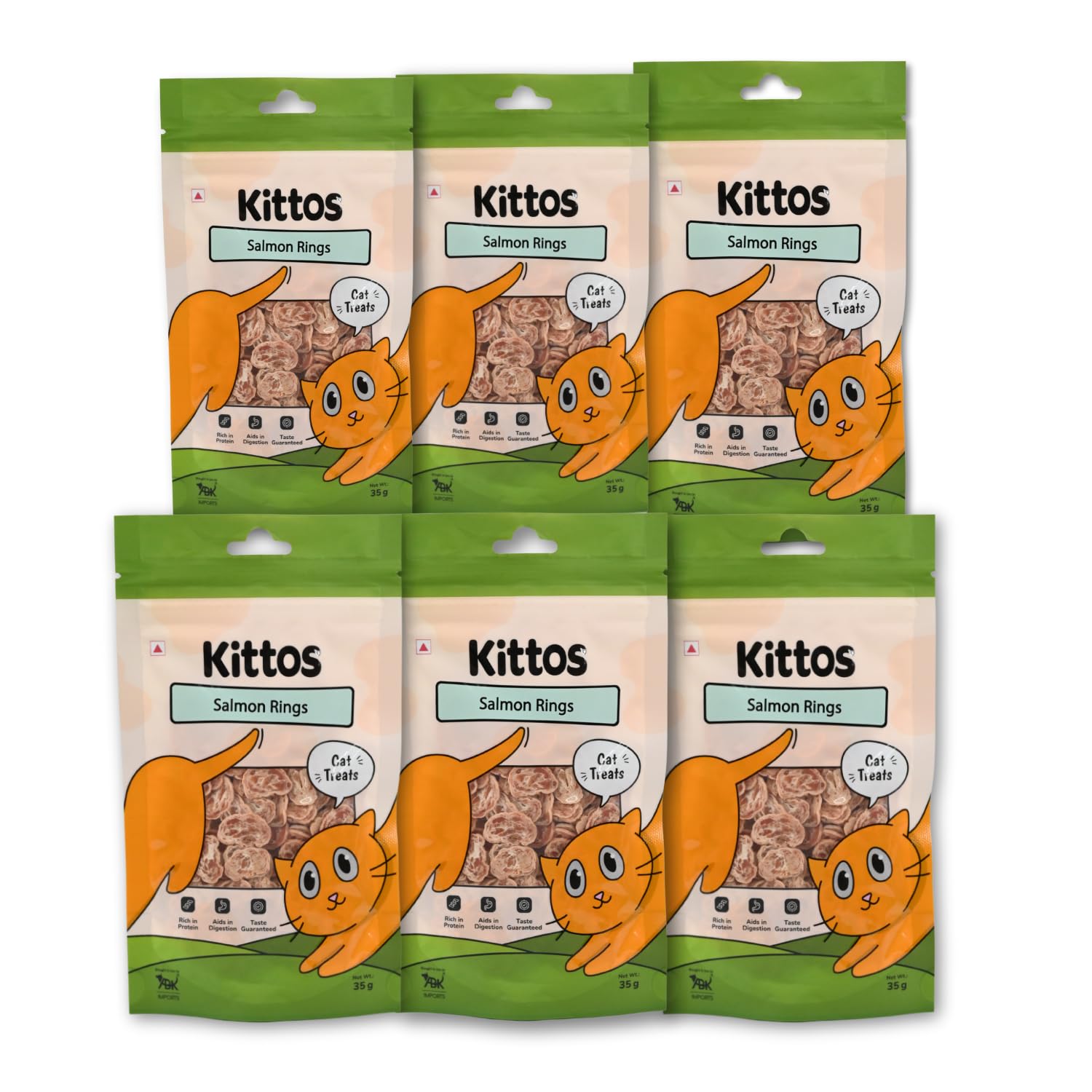 KITTOS SALMON RINGS CAT TREAT