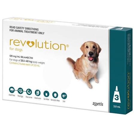 REVOLUTION (20-40KG) DOG SPOT ON