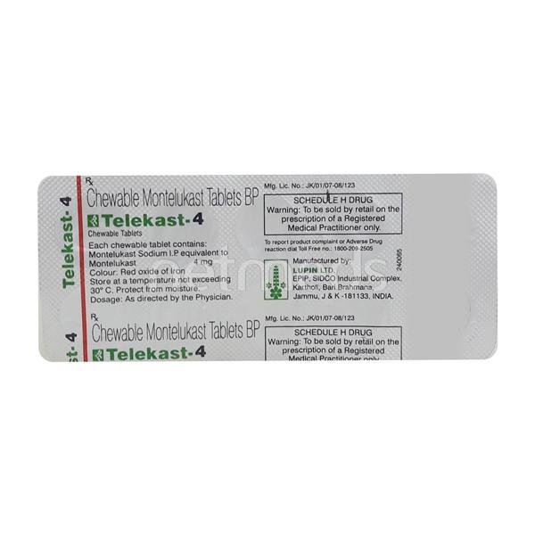 TELEKAST 4MG TABLET