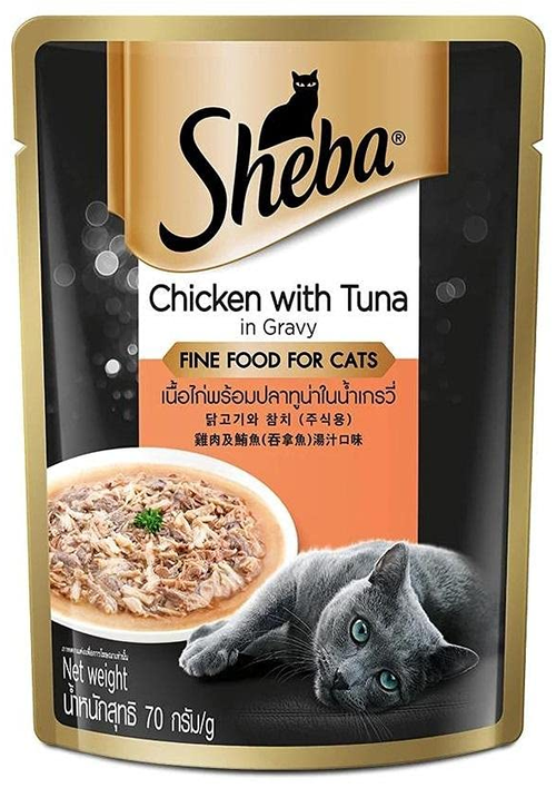 SHEBA TUNA & CHICKEN GRAVY