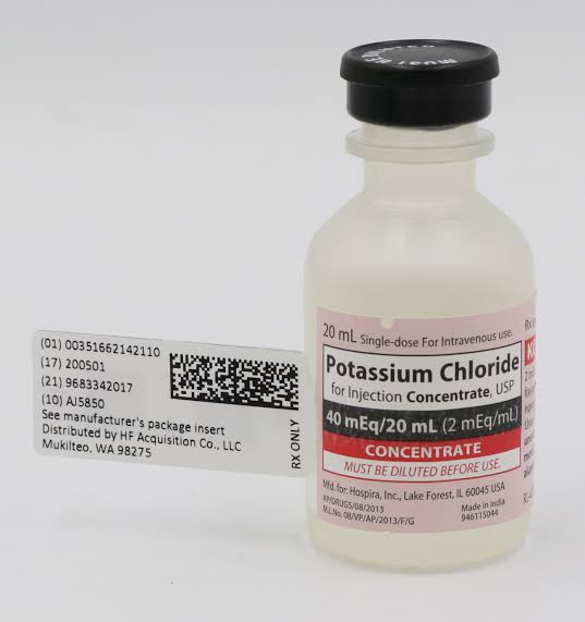 POTASSIUM CHLORIDE INJ