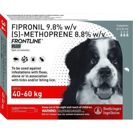 FRONTLINE PLUS 40KG TO 60KG SPOT ON