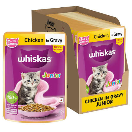 WHISKAS KITTEN TUNA WEEKLY PACK GRAVY