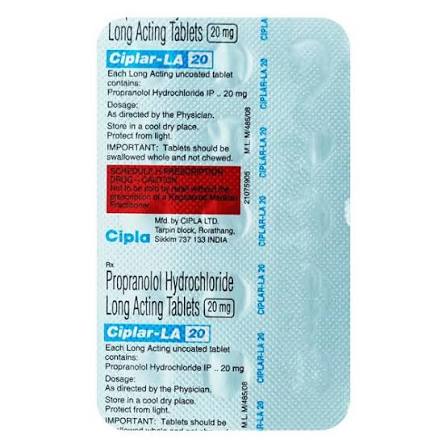 CIPLAR LA 20MG TABLET