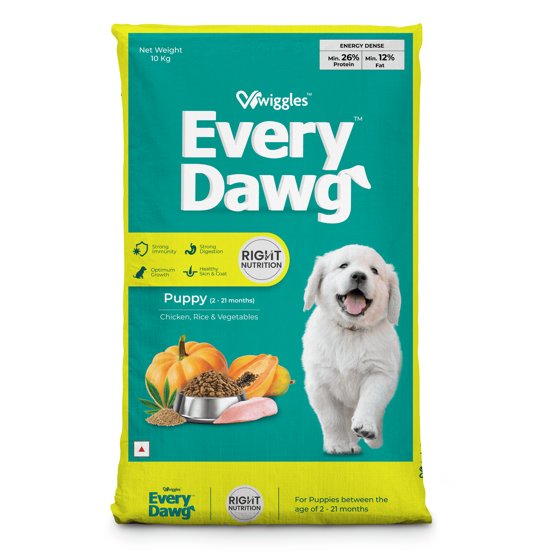 WIGGLES EVERYDAWG PUPPY DRY FOOD (L)