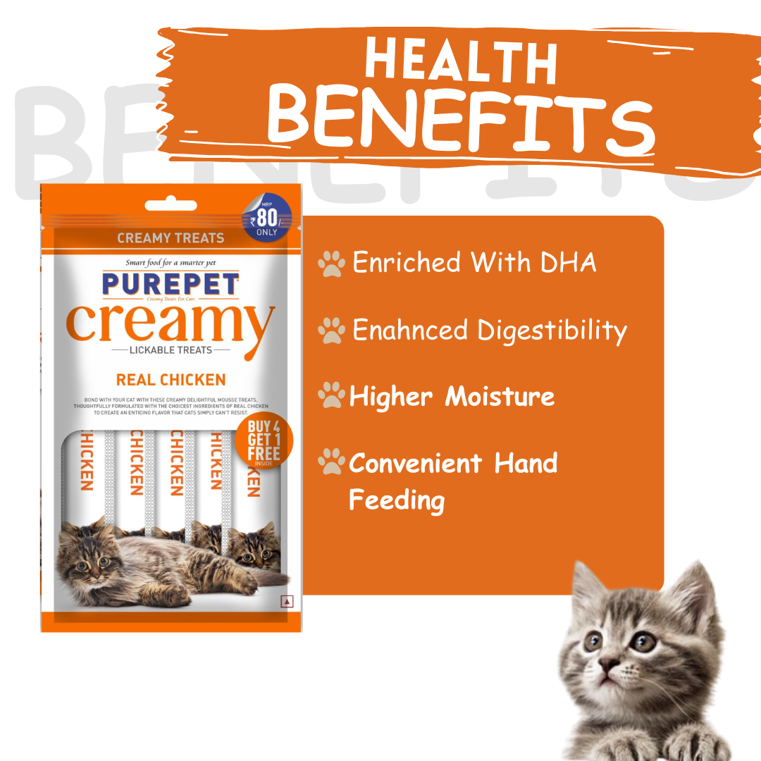 PUREPET CREAMY TERAT REAL CHICKEN