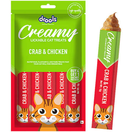 DROOLS CREAMY TREATS CRAB AND CHICKEN