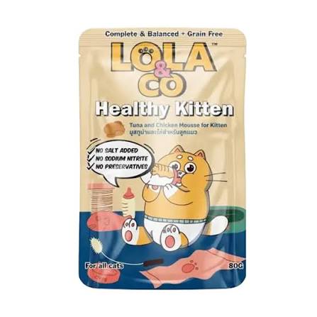 LOLA & CO HEALTHY KITTEN TUNA & CHIC MOUSSE GRAVY