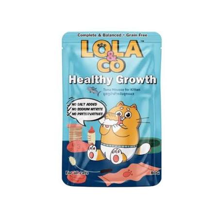 LOLA & CO HEALTHY GROWTH KITTEN TUNA MOUSSE GRAVY
